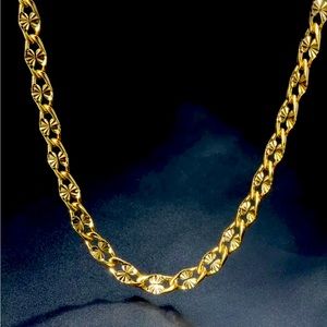BRAND NEW 18K GOLD LEAF LINK CHAIN‼️